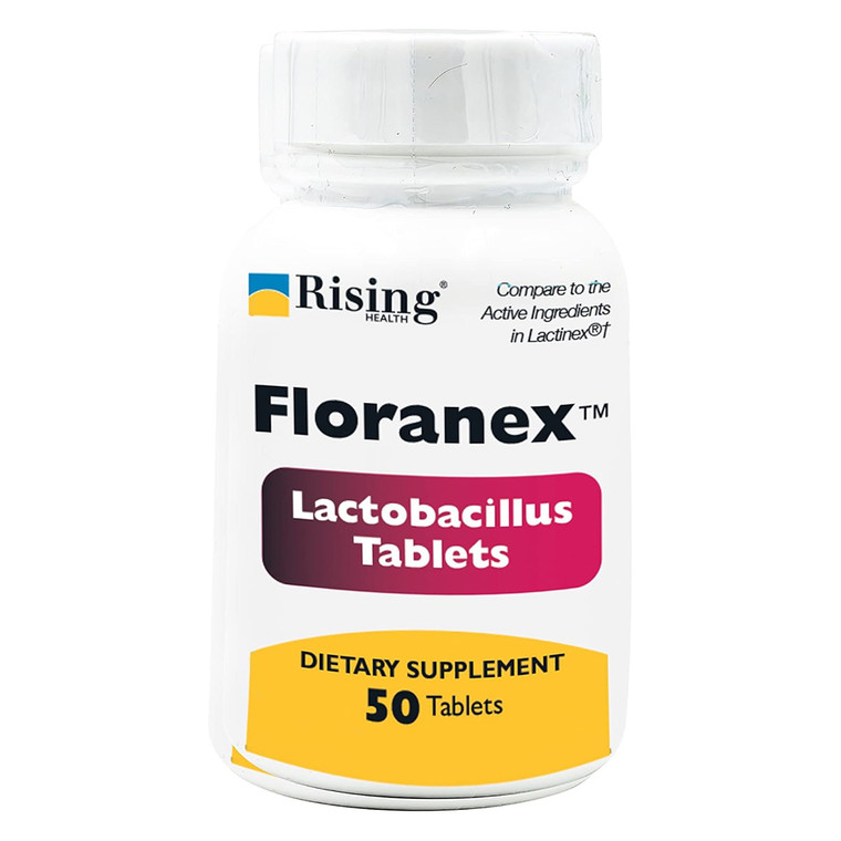 Rising Health Floranex Lactobacillus Probiotic Dietary Supplements Tablets 50Ea