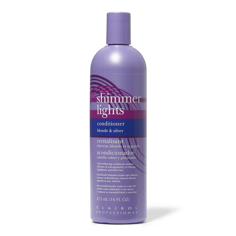 Clairol Professional Shimmer Lights Conditioner Blonde And Silver, 16 Oz