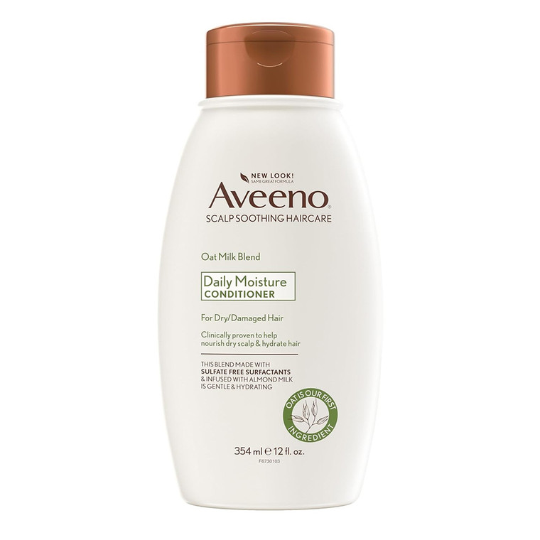 Aveeno Scalp Soothing Oat Milk Blend Daily Moisture Conditioner for Dry Damaged Hair 12Oz (354ml)