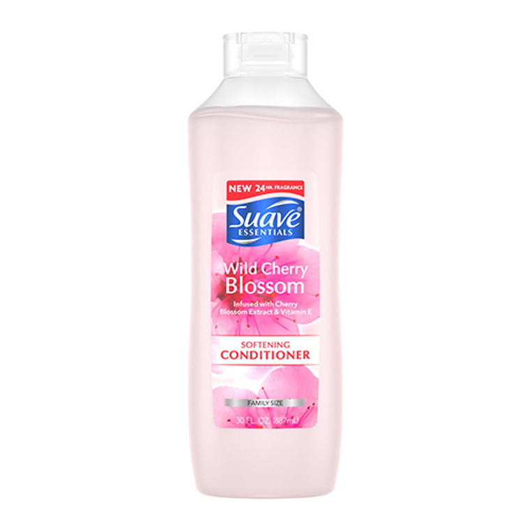 Suave Essentials Shine Conditioner, Wild Cherry Blossom, 30 Oz