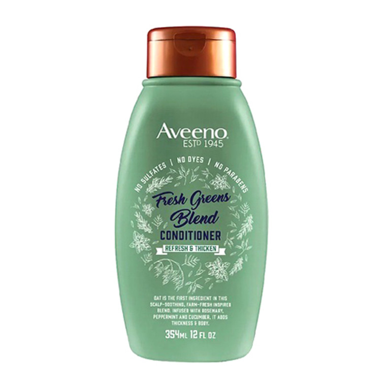 Aveeno Scalp Soothing Fresh Greens Blend Hair Conditioner, 12 Oz