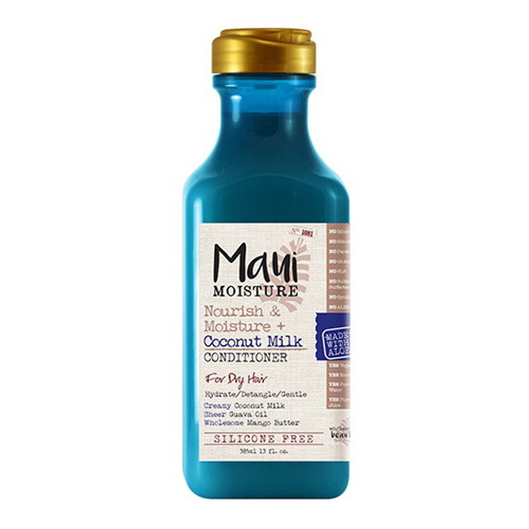 Maui Moisture Nourish and Moisture Plus Coconut Milk Hair Conditioner, 13 Oz