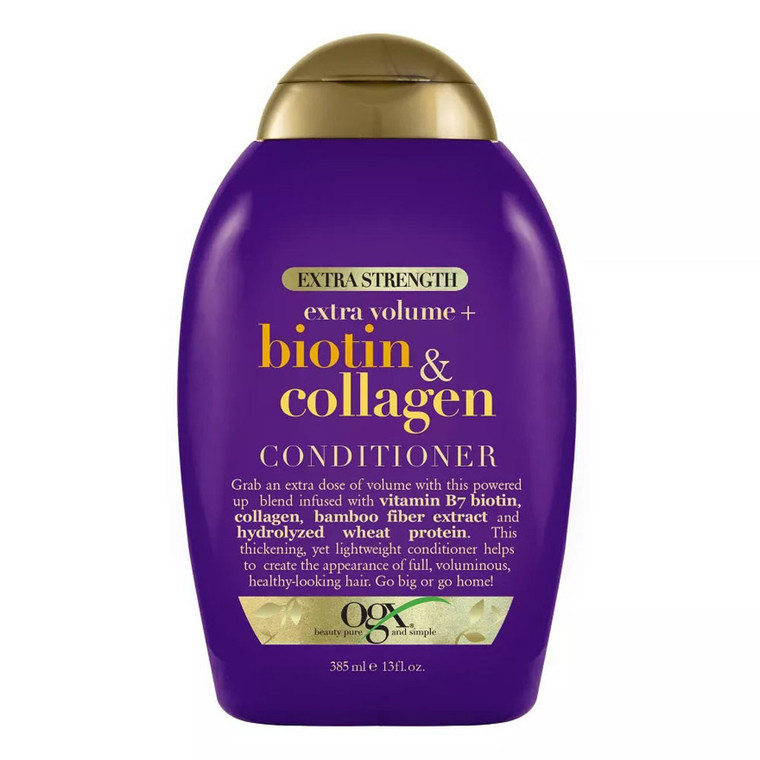 OGX Extra Volume + Biotin & Collagen Conditioner Extra Strength, 13 Oz
