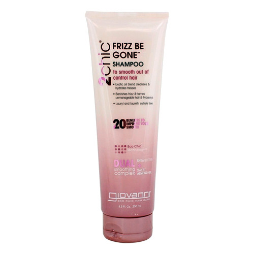 Giovanni 2chic Frizz Be Gone Hair Shampoo, Shea Butter and Sweet Almond Oil, 8.5 Oz