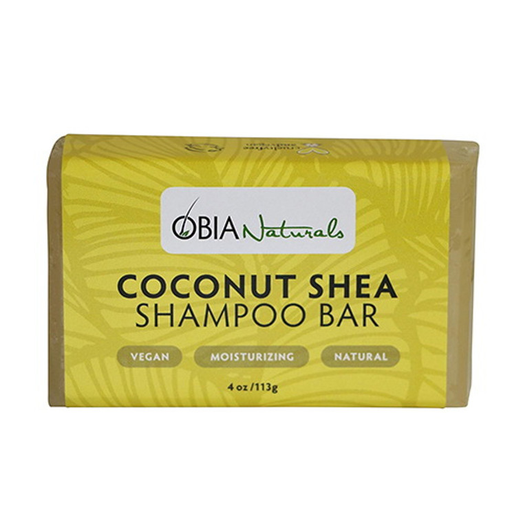 Obia Naturals Coconut Shea Shampoo Bar Shampoo, 4 Oz