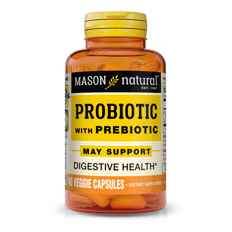 Mason Natural Probiotic With Prebiotic Veggie Caps - 40 Ea