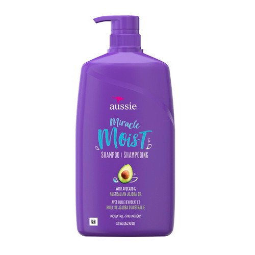 Aussie Miracle Moist Shampoo for Deep Moisture Softening and Revitalizing Dry Hair 26.2Oz (778ml)