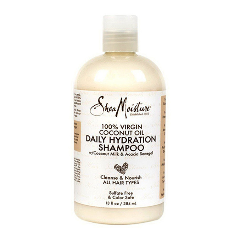 Shea Moisture Daily Hydration Hair Shampoo, 100% Virgin Coconut Oil, 13 Oz