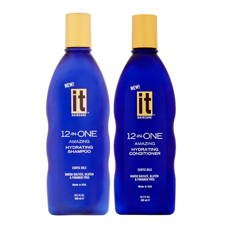 It 12-In-One Hydrating Hair Shamppo and Conditioner 10.2 Oz, Set Of 2