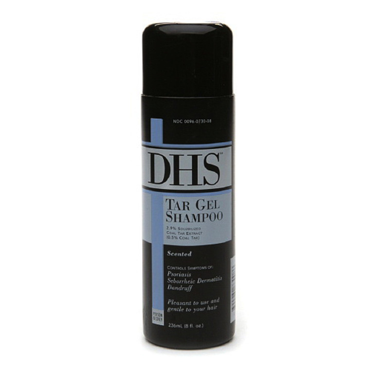 DHS Tar Gel Shampoo Controls Psoriasis, Scented - 8 Oz