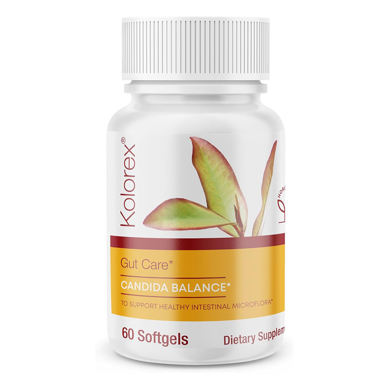Natures Sources Kolorex Advanced Candida Balance Softgels Support Healthy Intestinal 60Ea