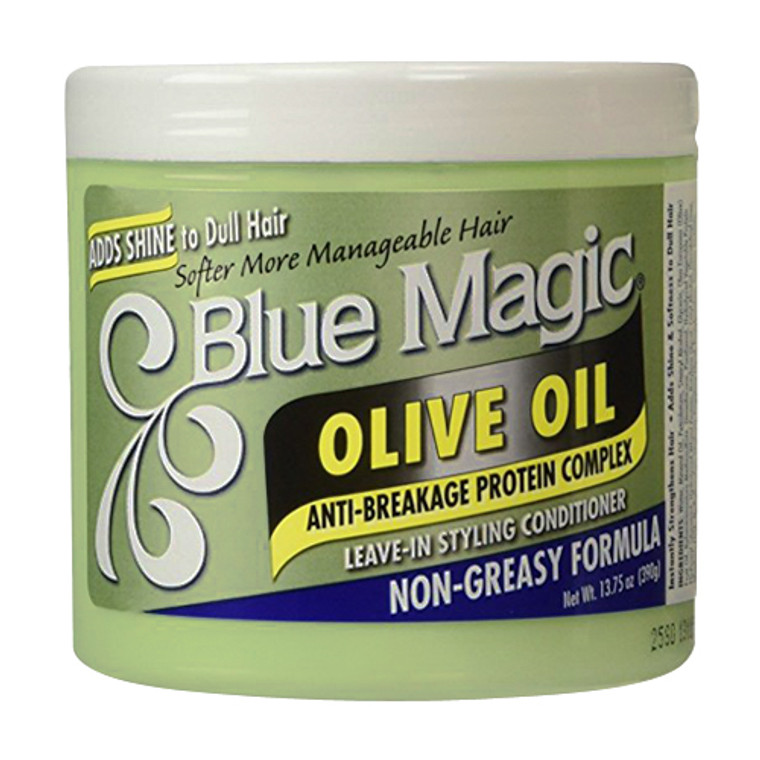 Blue Magic Olive Oil Anti-Breakage Protein Complex Leave-In Styling Conditioner, 13.75 oz