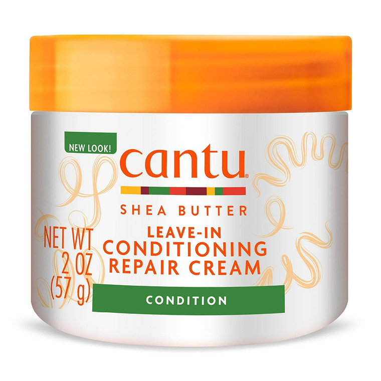 Cantu Shea Butter Leave In Conditioning Repair Cream for Damaged Dry or Coarse Hair 2Oz (57g)