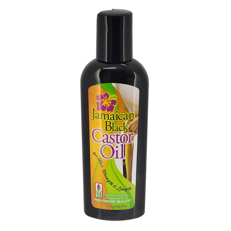 Hollywood Beauty Jamaican Black Castor Oil for Hair Strength and Length 3Oz (88.7ml)
