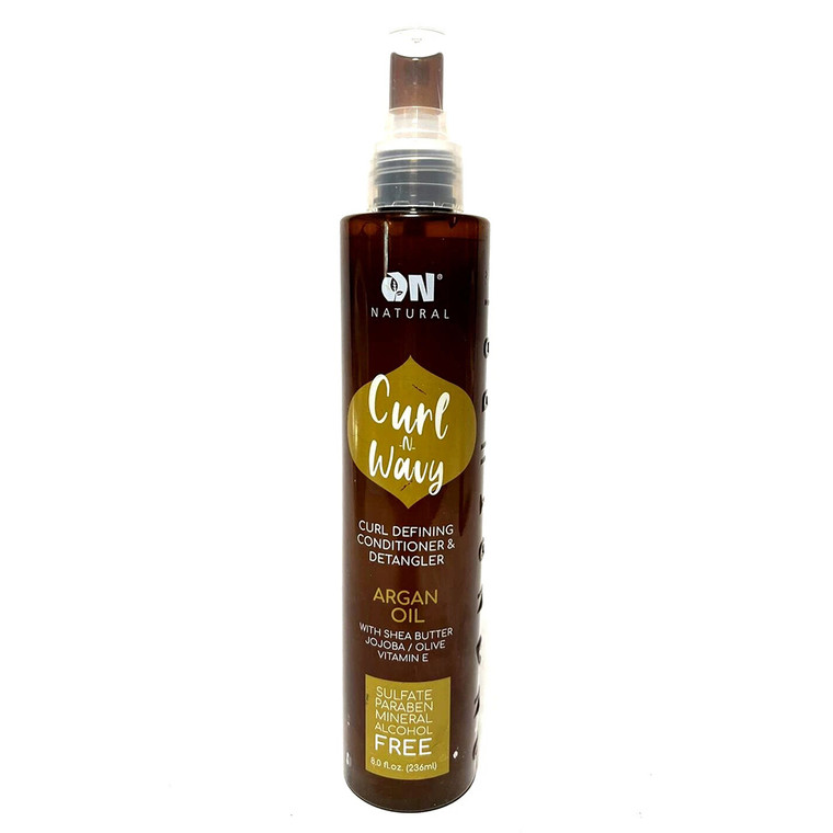 On Natural Curl and Wavy Curl Argan Tree Defining Conditioner and Detangler 8Oz (236ml)