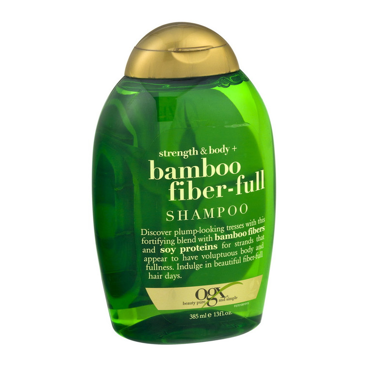Ogx Strength and Body Bamboo Fiber-Full Hair Shampoo With Soy Proteins, 13 oz