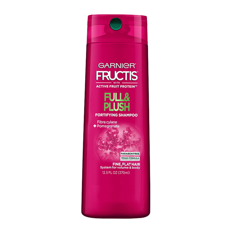 Garnier Fructis Full and Plush Hair Shampoo With Active Fruit Protien, 12.5 oz