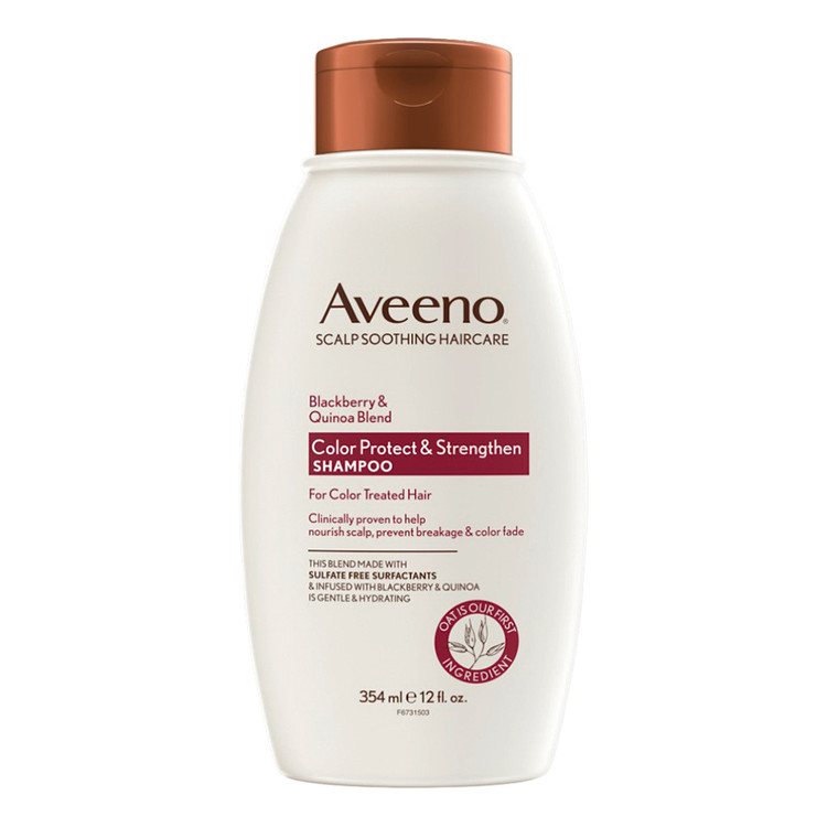 Aveeno Shampoo Blackberry Quinoa Protein Blend, 12 Oz