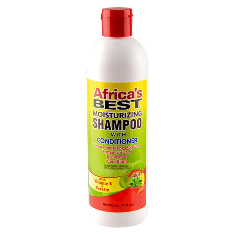 Africas Best Moisturizing Hair Shampoo With Conditioner, 12 Oz