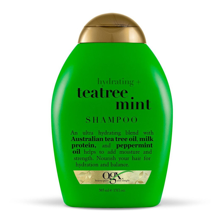 Organix Hydrating Teatree Mint Hair Shampoo, 13 Oz