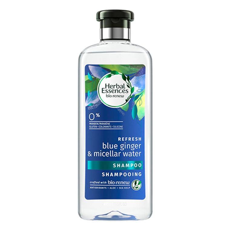 Herbal Essences Bio Renew Refresh Blue Ginger and Micellar Water Shampoo, 13.5 Oz