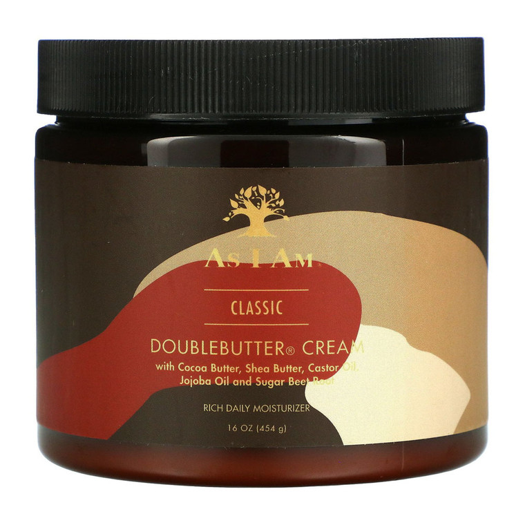 As I Am Double Butter Rich Daily Moisturizer Cream, 16 Oz