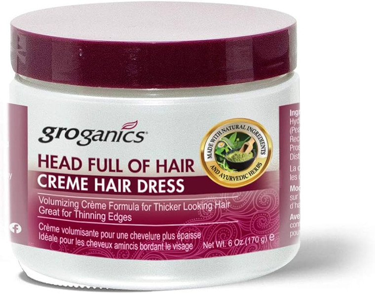 Groganics Head Full Of Hair Volumizing Creme, 6 Oz