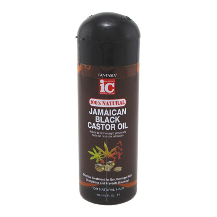 Fantasia IC 100% Natural Jamaican Black Castor Hair Oil, 6 Oz