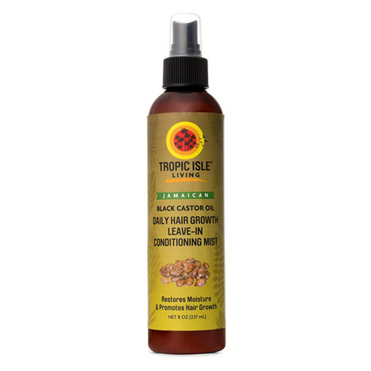 Tropic Isle Living Jamaican Black Castor Oil Daily Hair Growth Leave-in Conditioning Mist, 8 oz