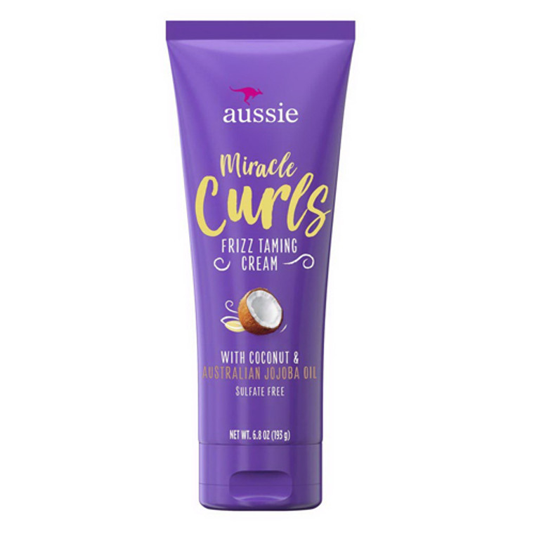 Aussie Miracle Curls Frizz Taming Cream, 6.8 Oz