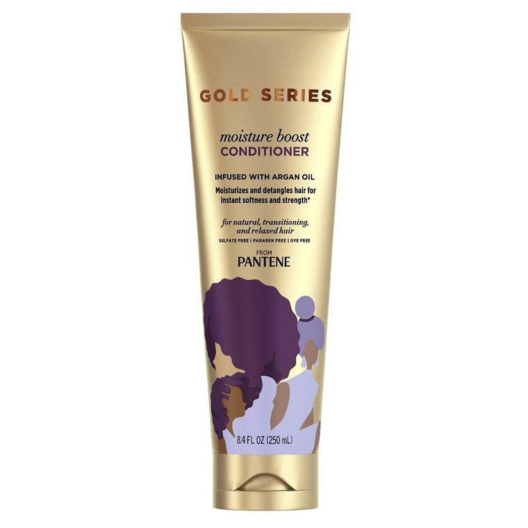 Pantene Gold Series Moisture Boost Conditioner for Soft and Strength Hair 8.4Oz (250ml)