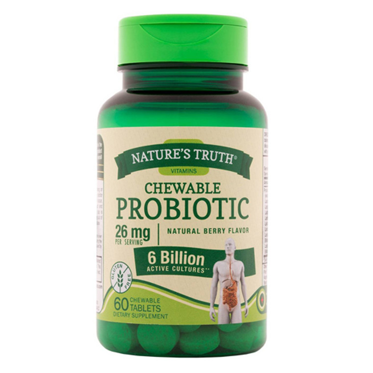 Natures Truth Probiotic 26mg Chewable Tablets, 60 Ea