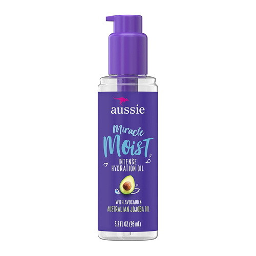 Aussie Miracle Moist Intense Hydration Oil for Deep Moisture Softening and Shiny Hair 3.2Oz (95ml)