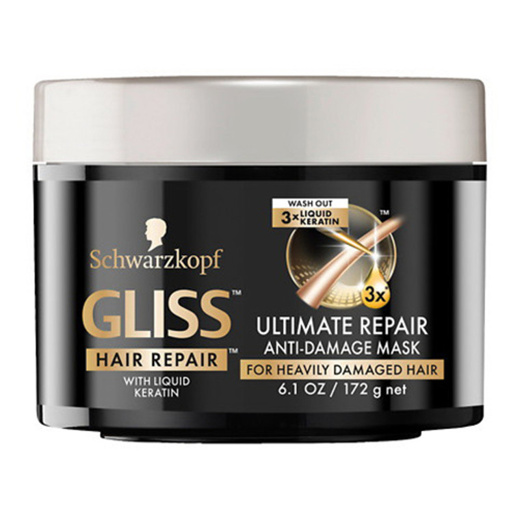 Schwarzkopf Gliss Mask Ultimate Hair Repair Anti-Damage Mask, 6.1 Oz