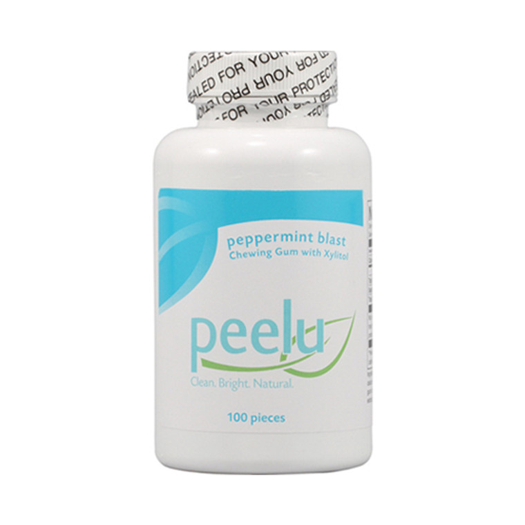 Peelu Chewing Gum Peppermint Blast With Xylitol - 100 Ea