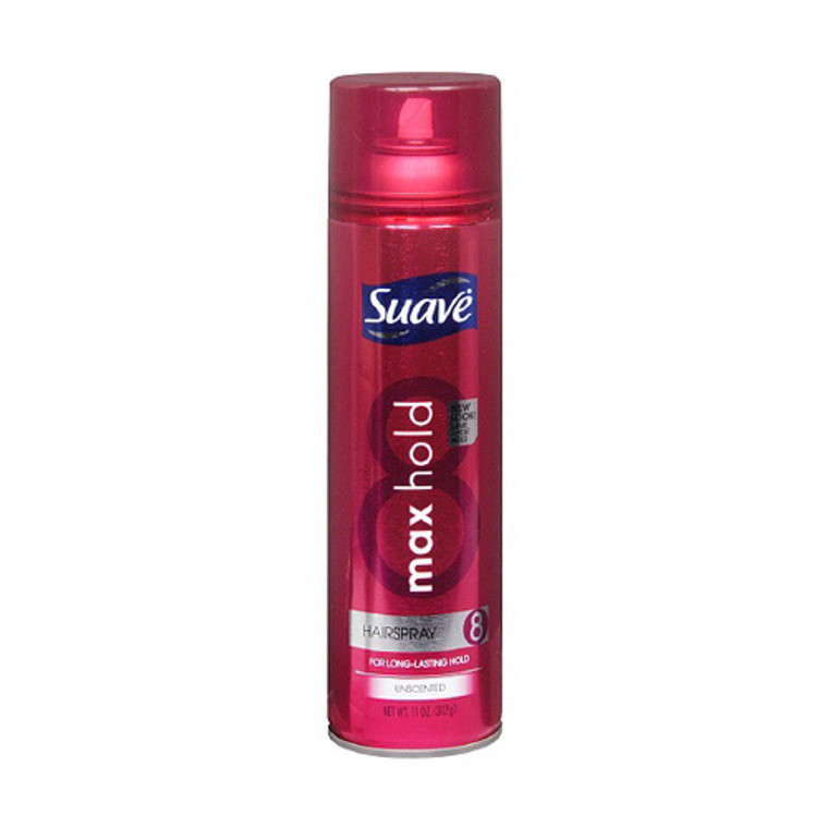 Suave Max Hold Unscented Hairspray, Unscented - 11 Oz