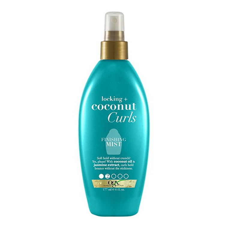 Ogx Locking Plus Coconut Curls Finishing Mist with Pump for Hair, 6 Oz