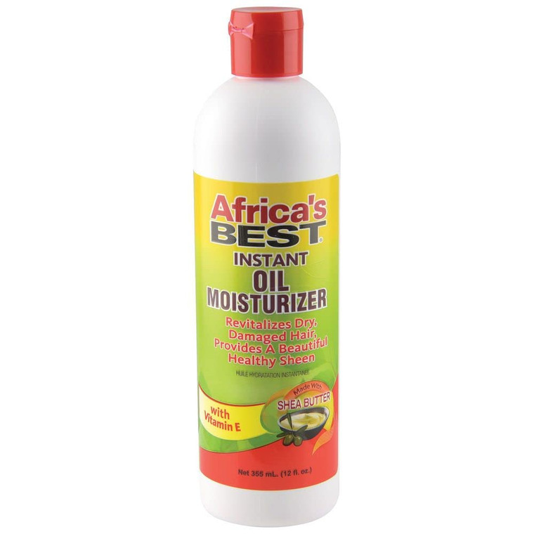 Africas Best Instant Oil Moisturizer for Revitalizing Dry Damaged Hair 12Oz (355ml)