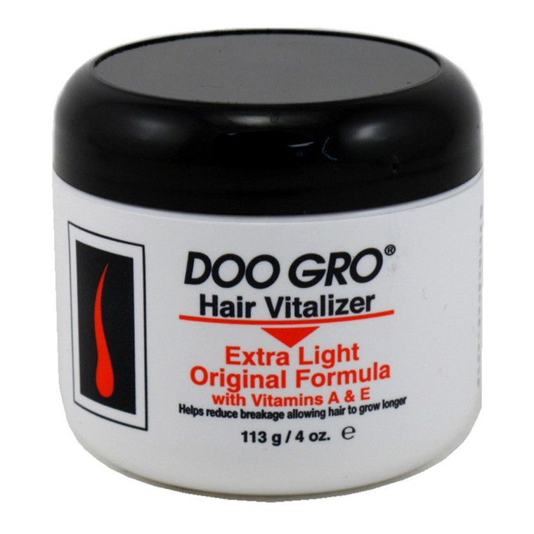 Doo Gro Medicated Hair Vitalizer Extra Light Original Formula with Vitamin A and E for Healthy Hair 4Oz (113g)