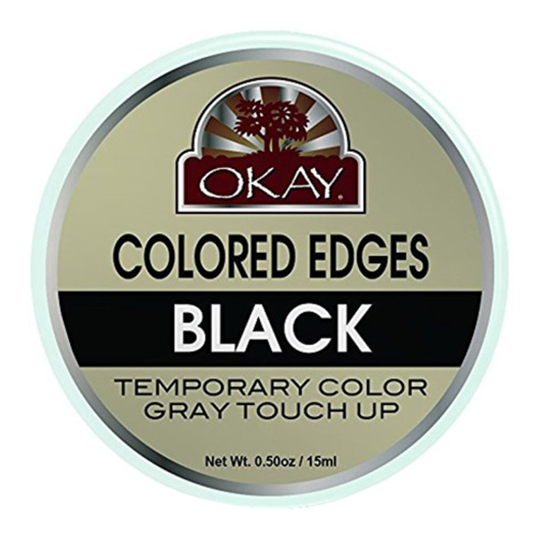 Okay Colored Edges Black Temporary Color Gray Touch Up, 0.5 Oz