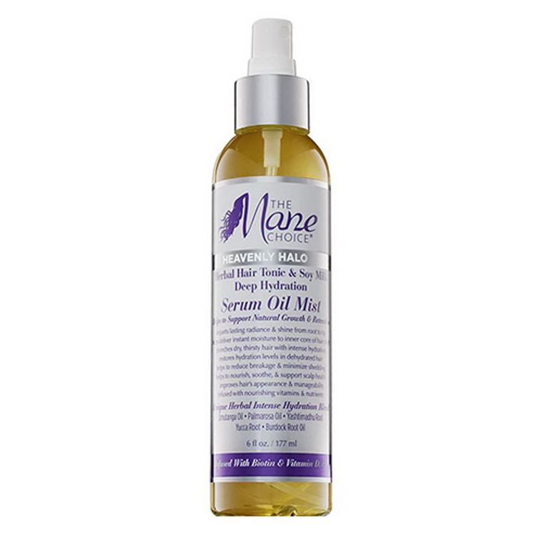 Heavenly Halo Herbal Hair Tonic And Soy Milk Deep Hydration Serum Oil Mist By The Mane Choice, 6 Oz