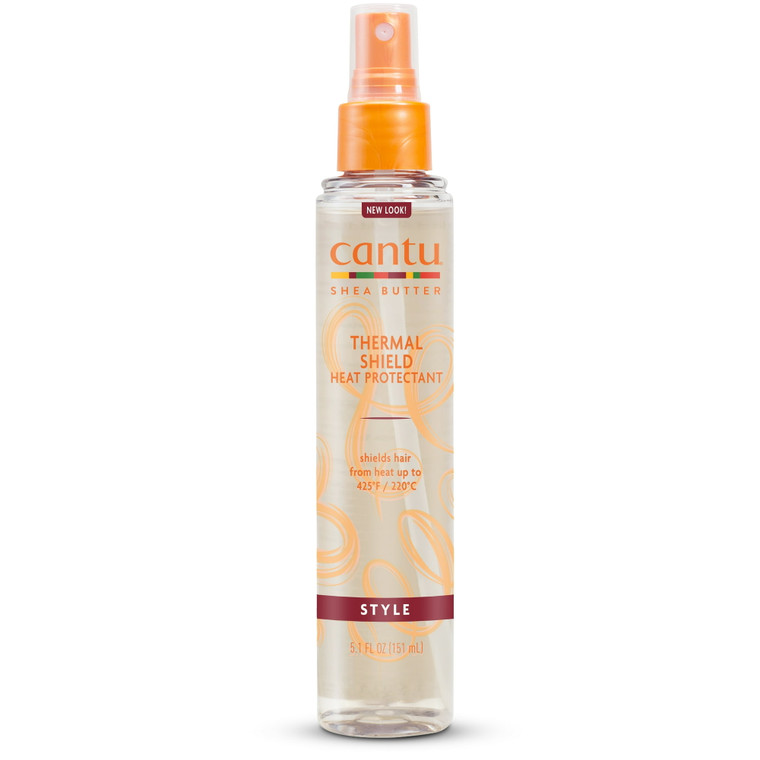 Cantu Shea Butter Thermal Shield Heat Protectant Spray for Hair, 5.1 Oz