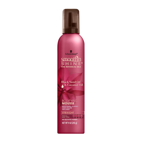 Smooth N Shine Straight Bodifying Hair Mousse, 9 Oz