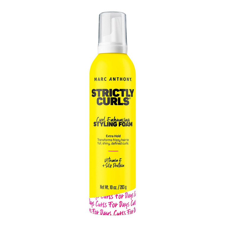 Marc Anthony Strictly Curls Curl Enhancing Styling Foam for Hair, 10 Oz