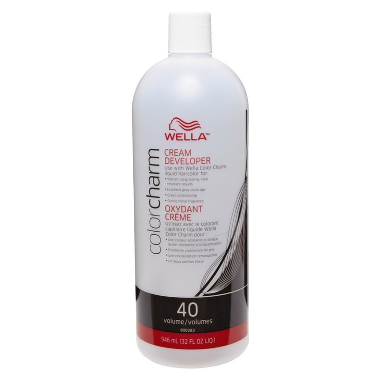Wella Color Charm Creme Developer 40 Volume For Hair Coloring 32Oz (946ml)