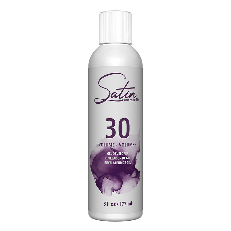 Developlus Satin Hair Color Developer 30 Volume Professional Hair Developer 6Oz (177ml)