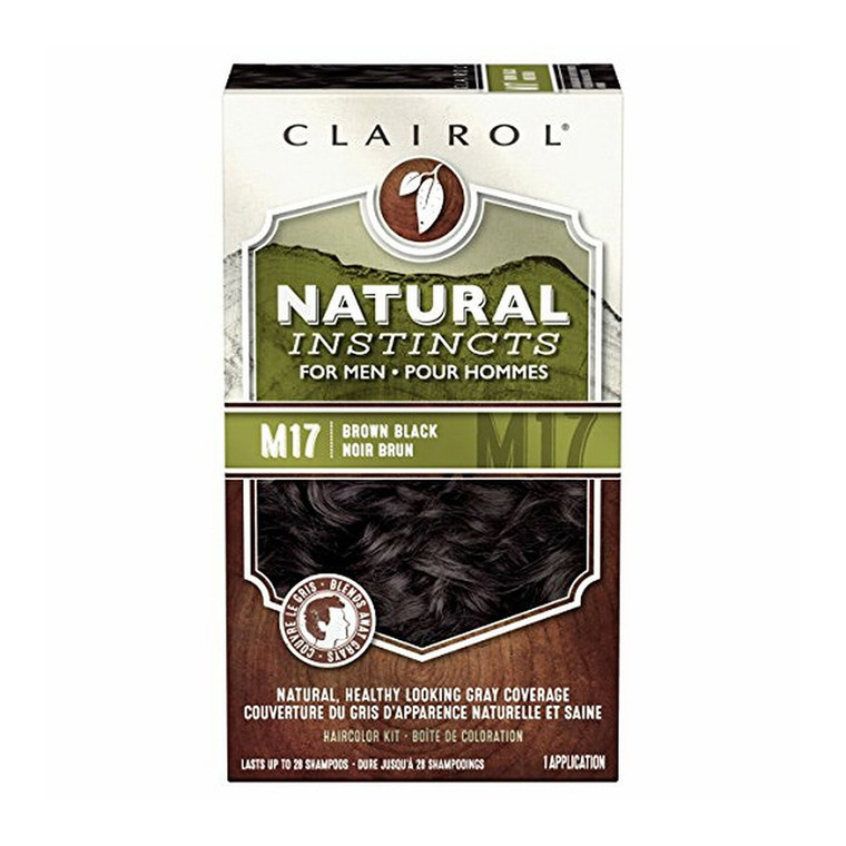 Clairol Natural Instincts Brown Black For Men #M17 Haircolor, 1 Ea