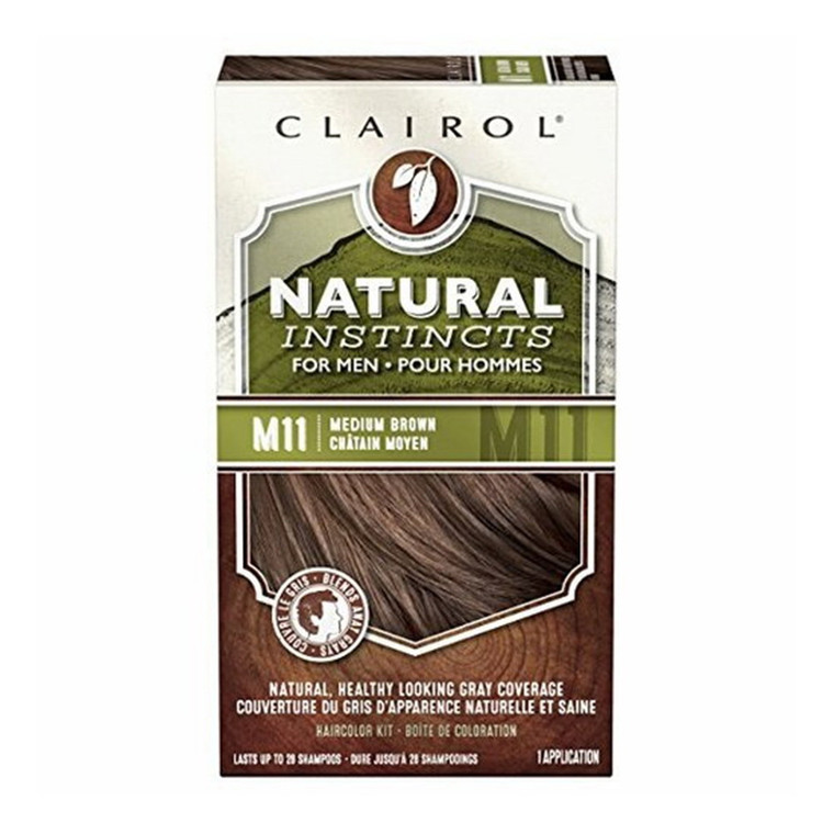 Clairol Natural Instincts Hair color For Men, Medium Brown #M11 - 1 Ea