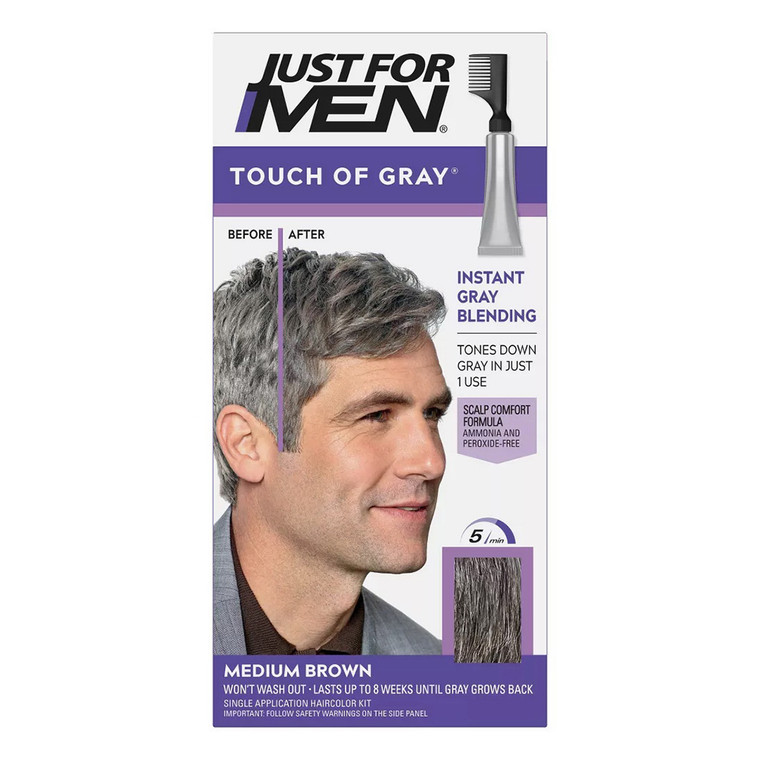 Just For Men Touch Of Gray Hair Color T-35 Medium Brown, 1 Ea