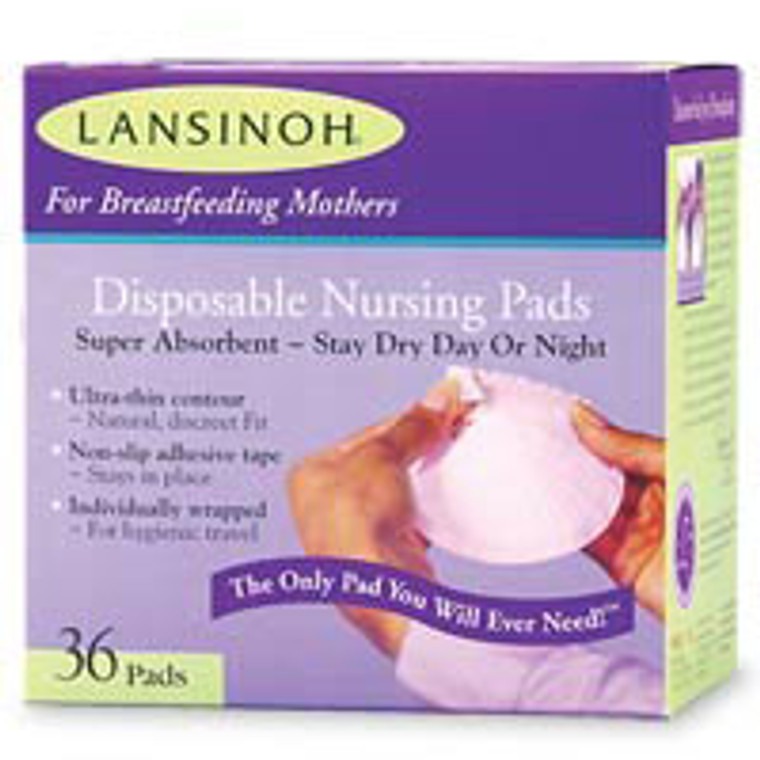 Lansinoh Disposable Nursing Pads For Breastfeeding Mothers - 36 Ea